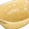 Mica Decorations schaal Exotica geel 15,5 x 11 x 4,5 cm