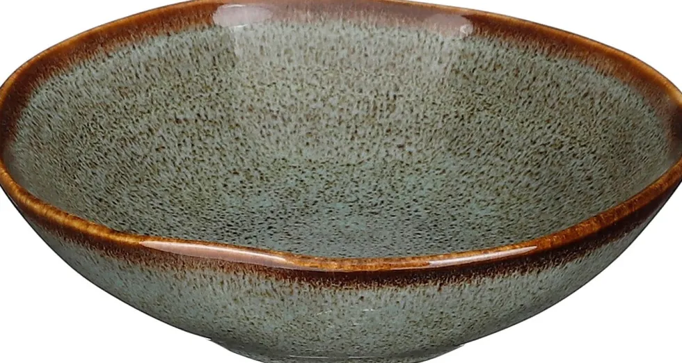 Mica Decorations schaal groen Tabo D 11,5 H 3,5 cm