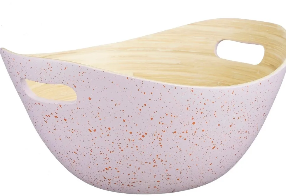 Mica Decorations schaal Mirian paars 30 x 25 x 13,5 cm