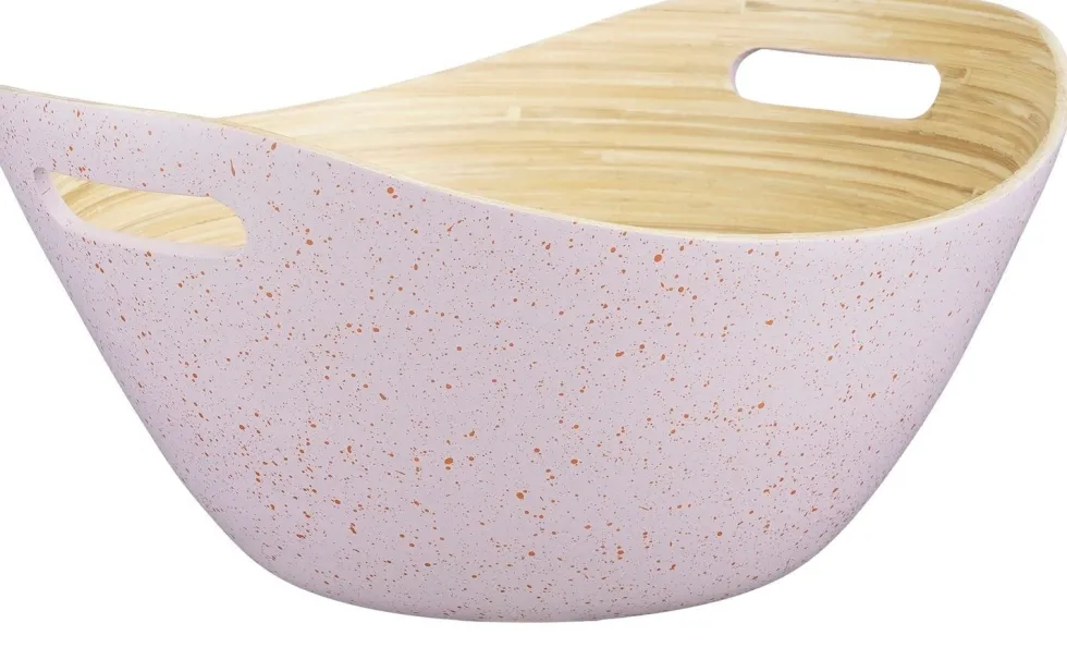 Mica Decorations schaal Mirian paars 35 x 30 x 16 cm