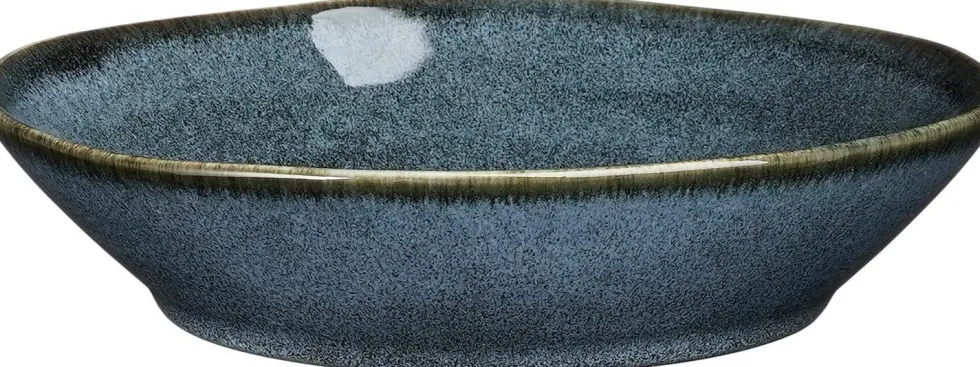 Mica Decorations schaal Racco antraciet D 18 H 4 cm