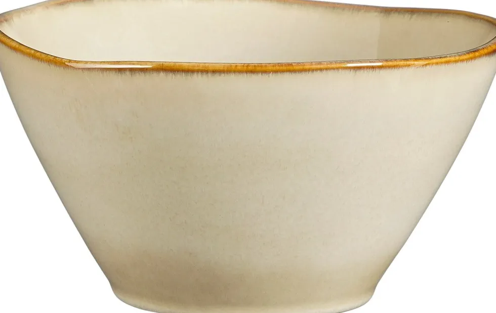 Mica Decorations schaal Racco beige D 18 H 9,5 cm