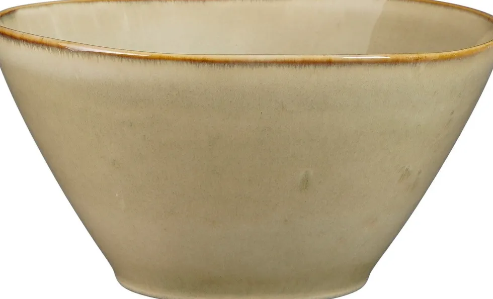 Mica Decorations schaal Racco beige D 23 H 12 cm