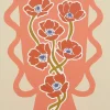 Mica Decorations schilderij Vase beige / oranje 41 x 61 x 3 cm