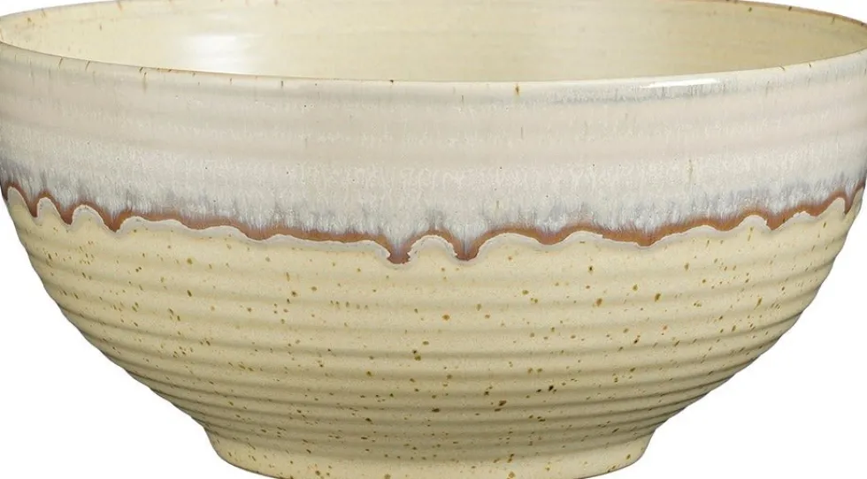 Mica Decorations serveerschaal Ethan wit D 22,5 H 10,5 cm