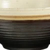 Mica Decorations serveerschaal Ethan wit / zwart D 22,5 H 10,5 cm