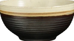 Mica Decorations serveerschaal Ethan wit / zwart D 22,5 H 10,5 cm