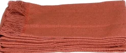 Mica Decorations servet Villia bruin 40 x 40 cm