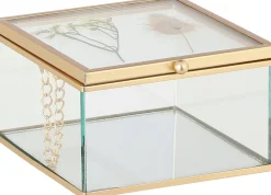 Mica Decorations sieradendoos Gloria goud 12 x 12,5 x 7 cm