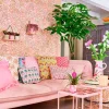 Mica Decorations sierkussen Evie roze 55 x 35 cm