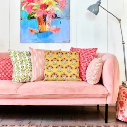 Mica Decorations sierkussen Evie roze 45 x 45 cm