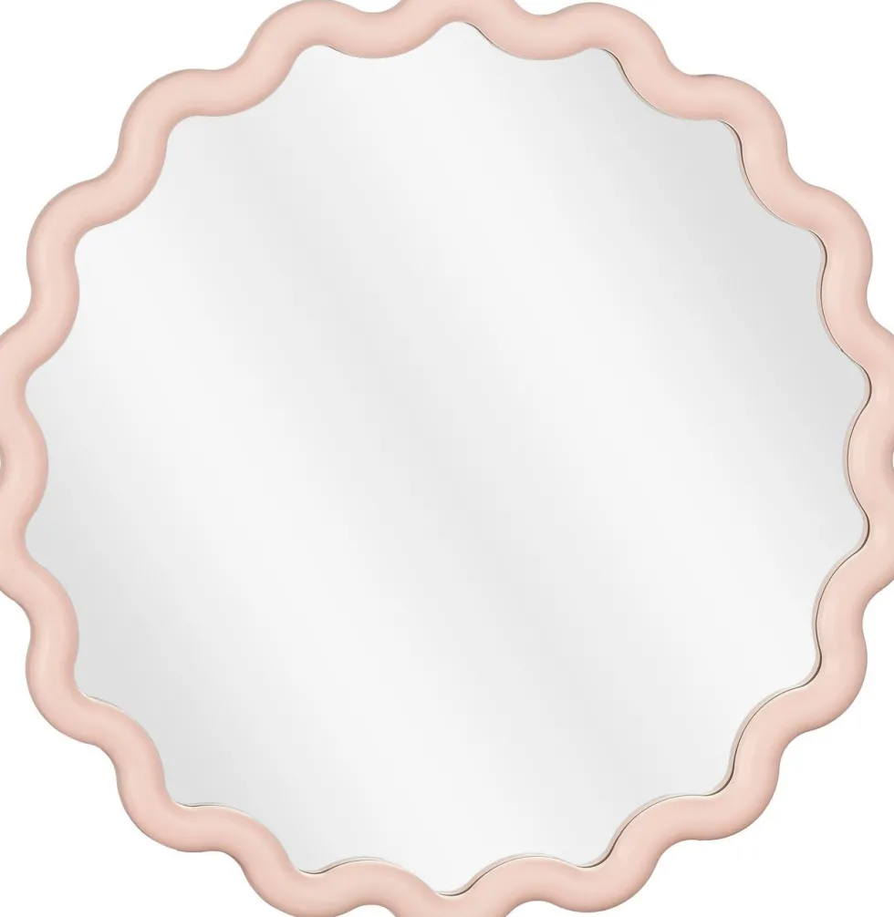 Mica Decorations spiegel Jude roze D 49,5 H 2 cm