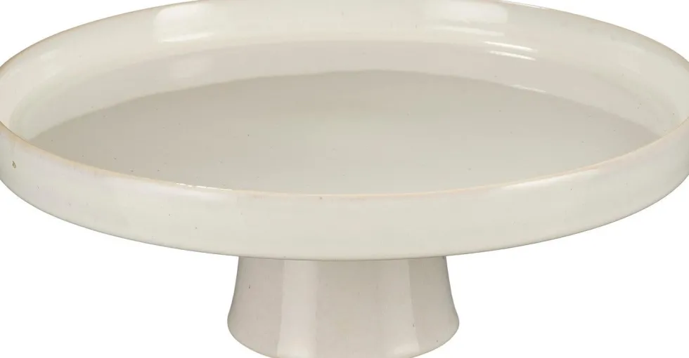 Mica Decorations taartplateau Racco wit D 28 H 11 cm