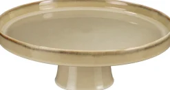 Mica Decorations taartplateau Racco beige D 28 H 11 cm