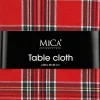 Mica Decorations tafelkleed rood 250 x 140 cm