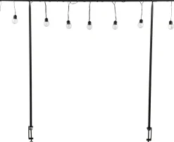 Mica Decorations tafelklem met 10 lampen 250 x 1,5 x 110 cm