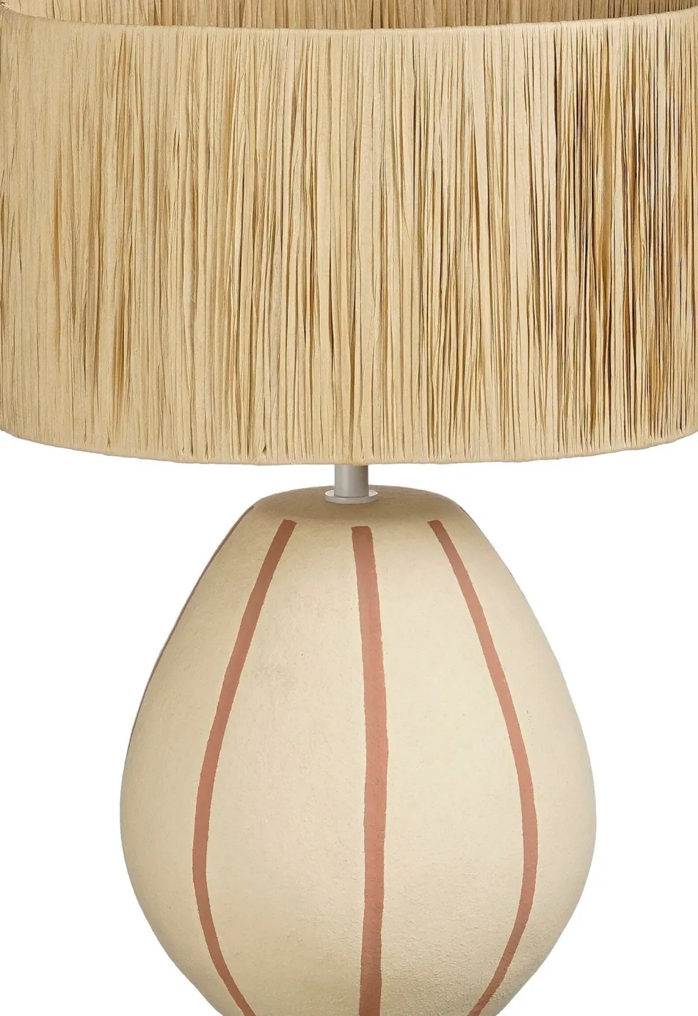 Mica Decorations tafellamp Denton beige / naturel 33 x 22,5 x 47 cm