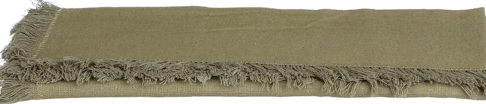 Mica Decorations tafelloper Villia groen 180 x 45 cm