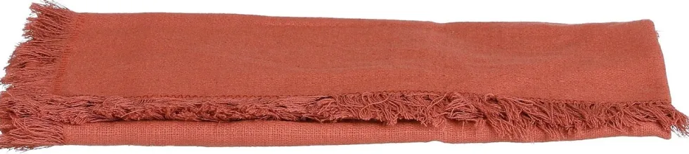 Mica Decorations tafelloper Villia bruin 180 x 45 cm