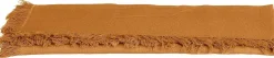 Mica Decorations tafelloper Villia geel 180 x 45 cm