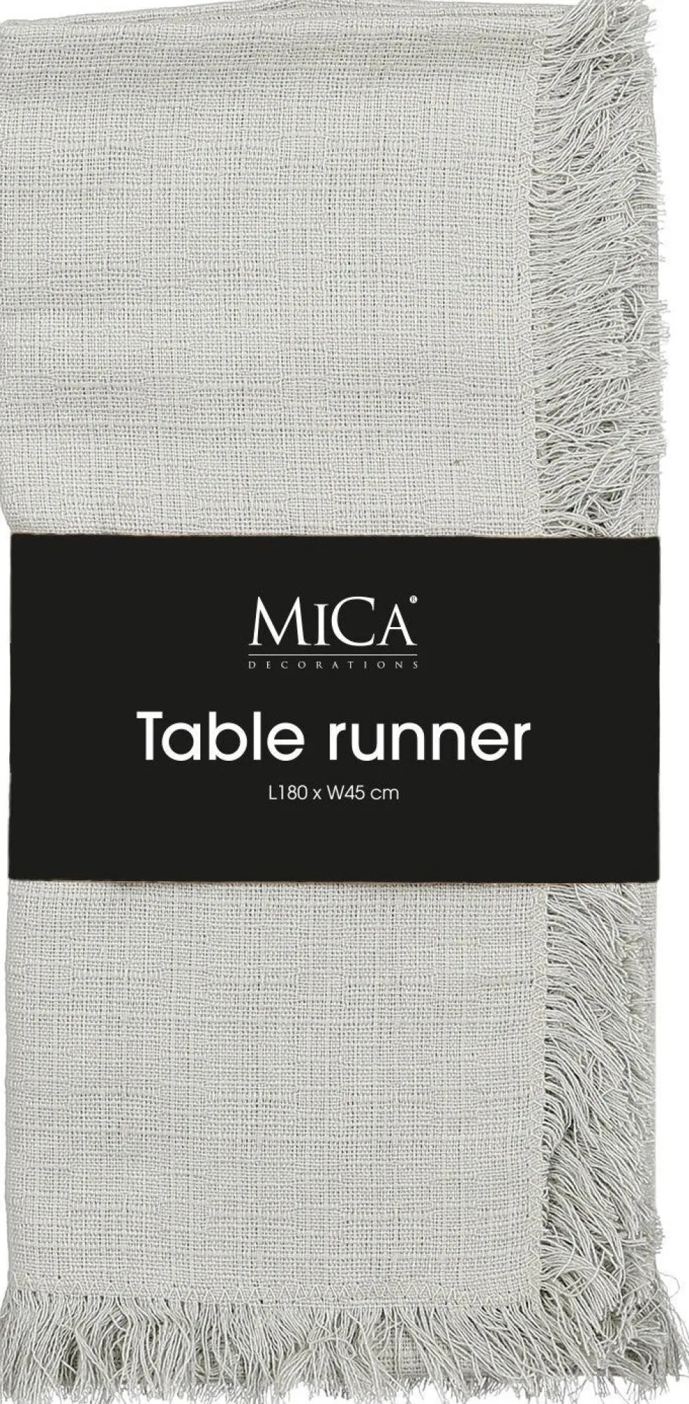 Mica Decorations tafelloper Villia groen 180 x 45 cm