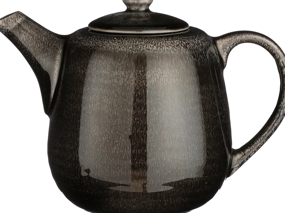 Mica Decorations theepot Tabo zwart D 25 H 17,5 cm