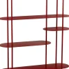 Mica Decorations wandkast rood 118 x 31 x 139 cm