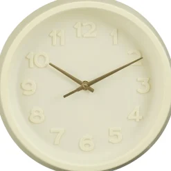 Mica Decorations wandklok Ting Bo crème D 27 H 5 cm