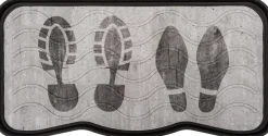 Multy Home buitenmat Footprints grijs 75 x 38 cm