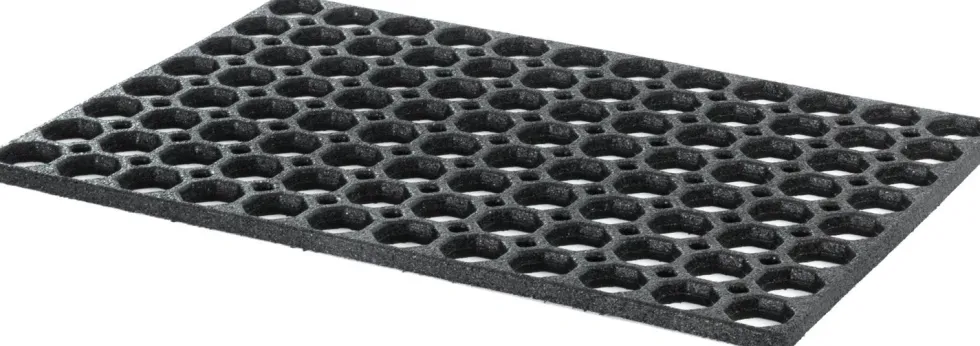 Multy Home buitenmat Honey Comb zwart 60 x 40 cm