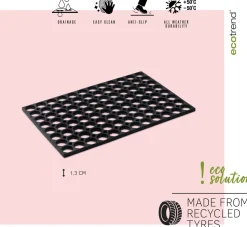 Multy Home buitenmat Honey Comb zwart 60 x 40 cm