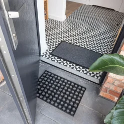 Multy Home buitenmat Honey Comb zwart 60 x 40 cm