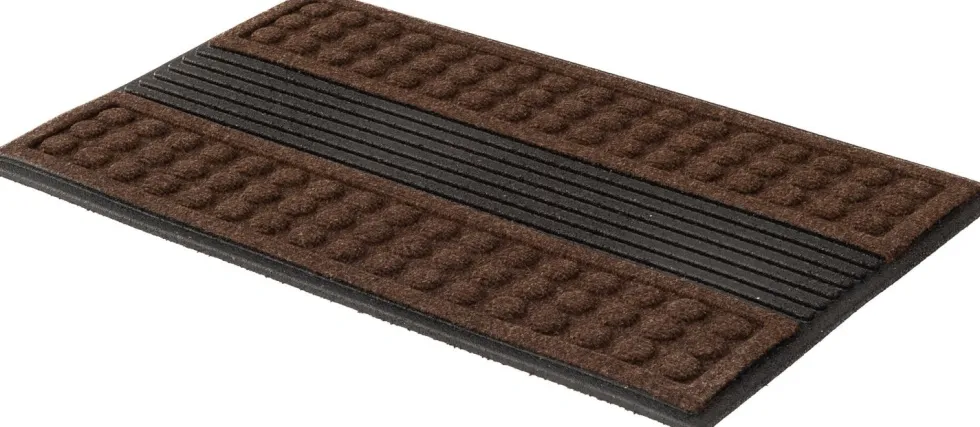 Multy Home buitenmat Scrape'n Brush bruin 120 x 80 cm