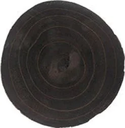 Natures Accents decoratiebord Sem zwart D 24 H 2 cm
