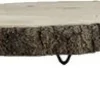 Natures Accents decoratiebord op voet Flor naturel D 24 H 8 cm
