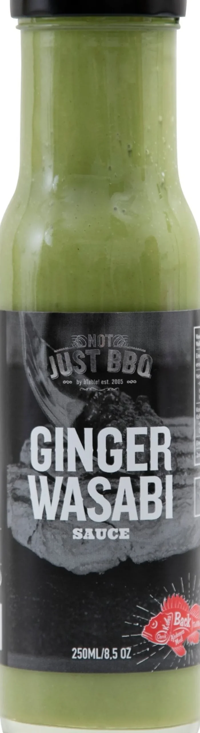 Not just BBQ barbecuesaus ginger wasabi 250 ml