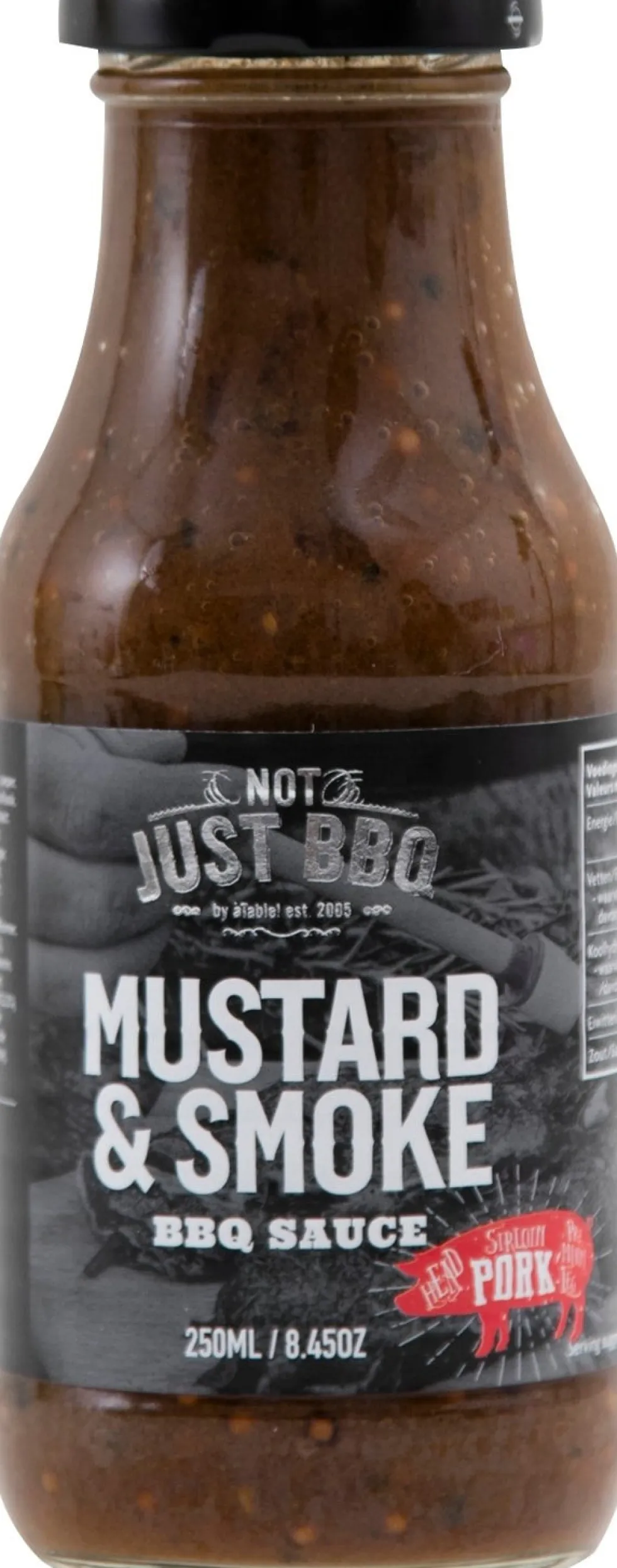 Not just BBQ barbecuesaus mustard & smoke 225 ml