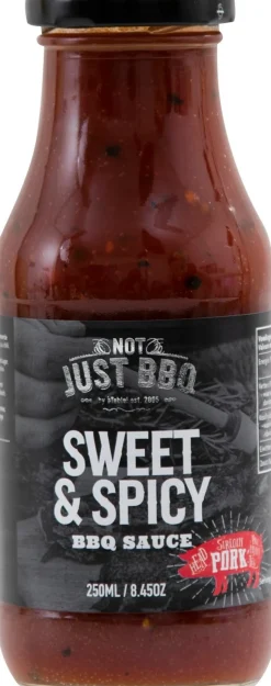 Not just BBQ barbecuesaus sweet & spicy 225 ml