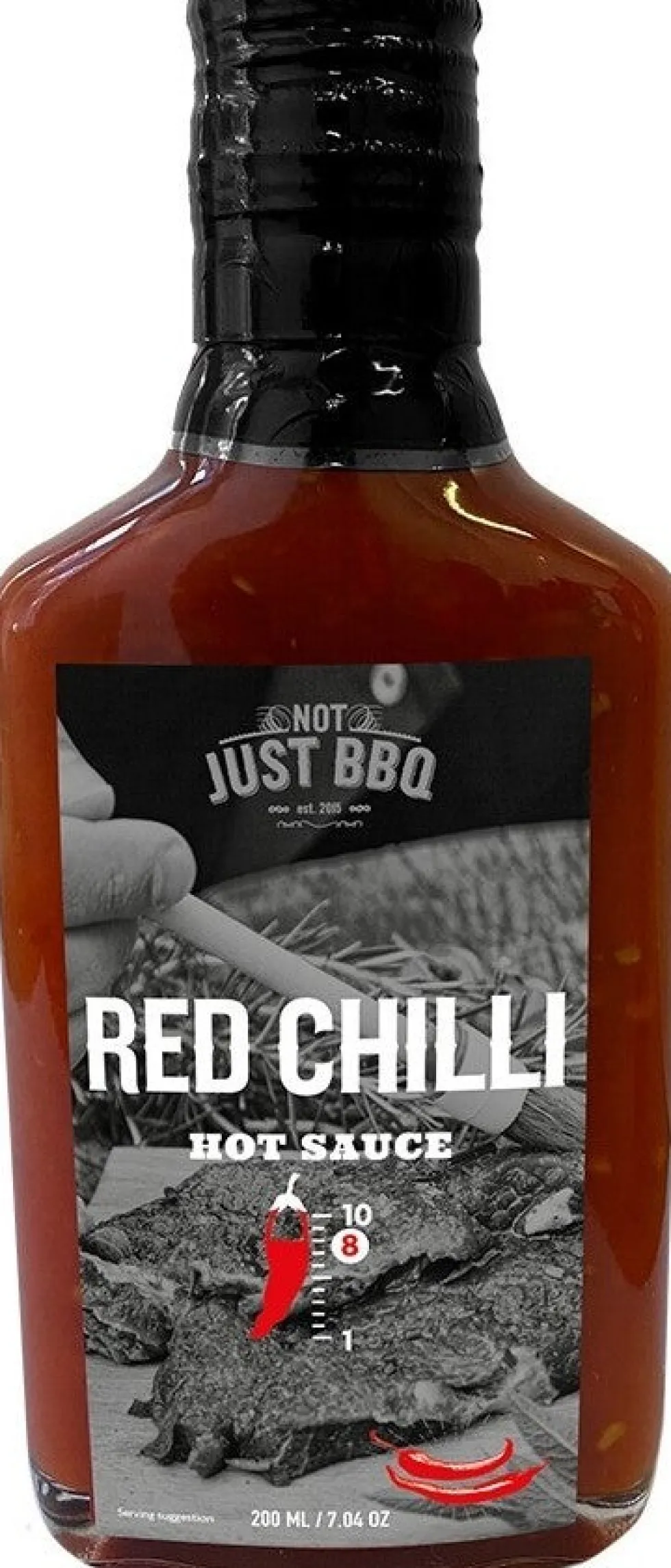 Not Just BBQ red hot chili sauce