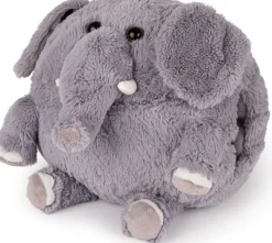 Noxxiez handwarmer olifant grijs onesize D 35 H 35 cm
