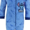 Noxxiez onesie blauw stitch 110/116