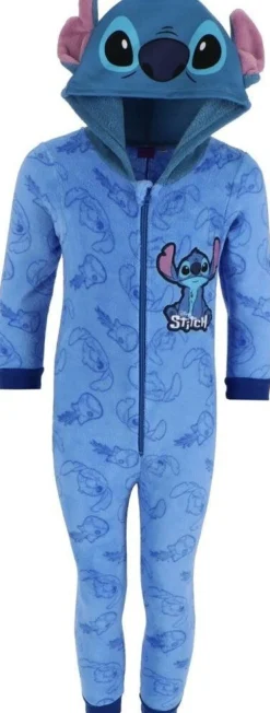 Noxxiez onesie blauw stitch 122/128