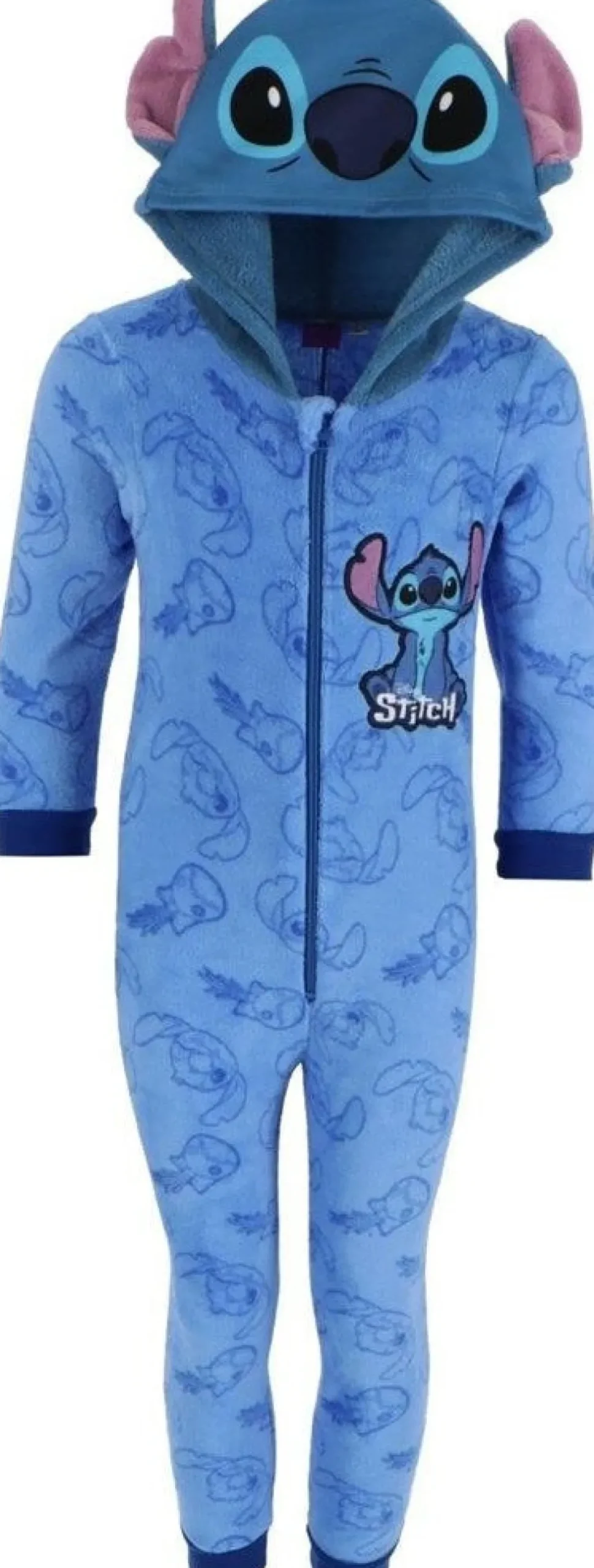 Noxxiez onesie blauw stitch 122/128