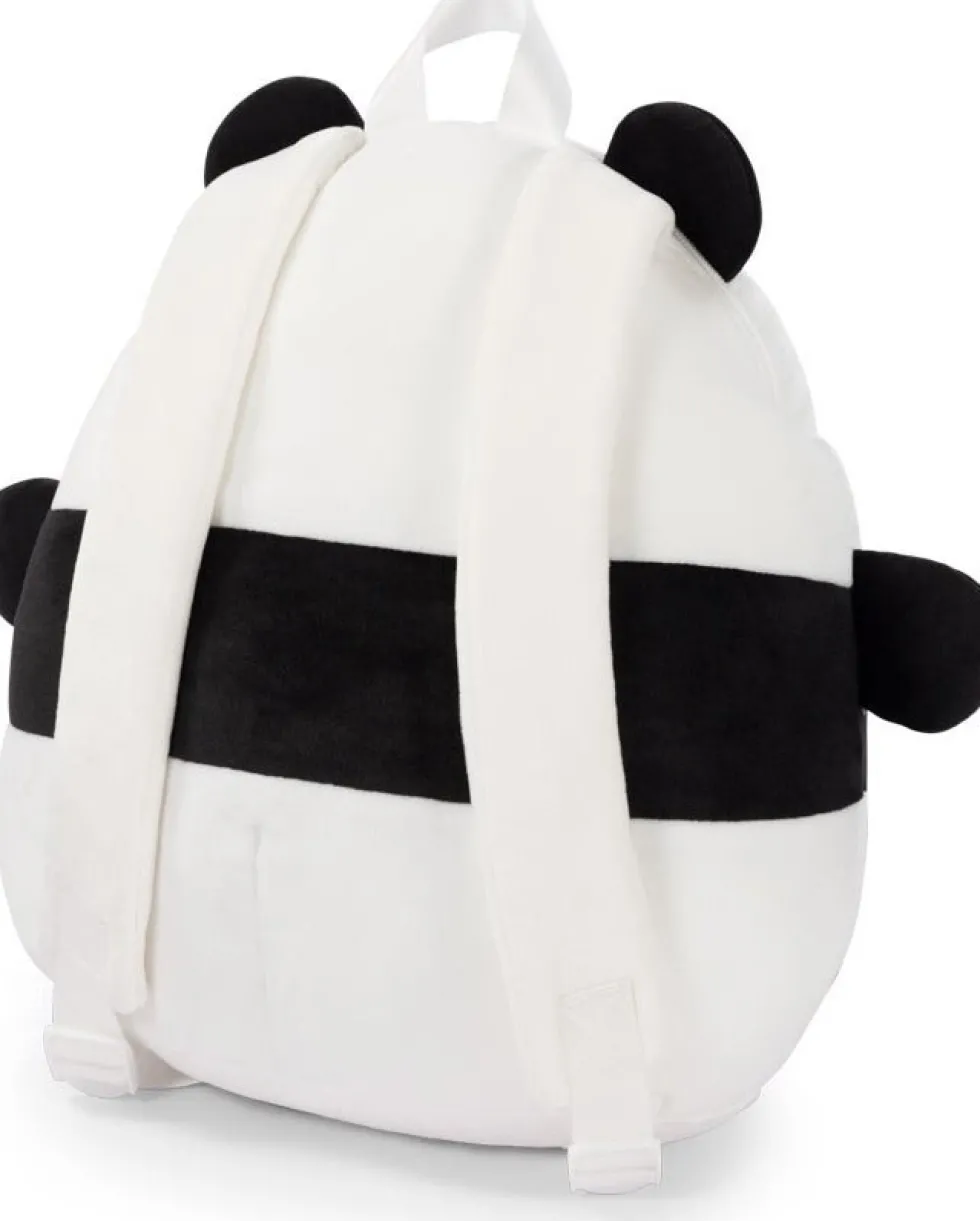 Noxxiez schooltas panda zwart / wit 40 x 35 x 15 cm