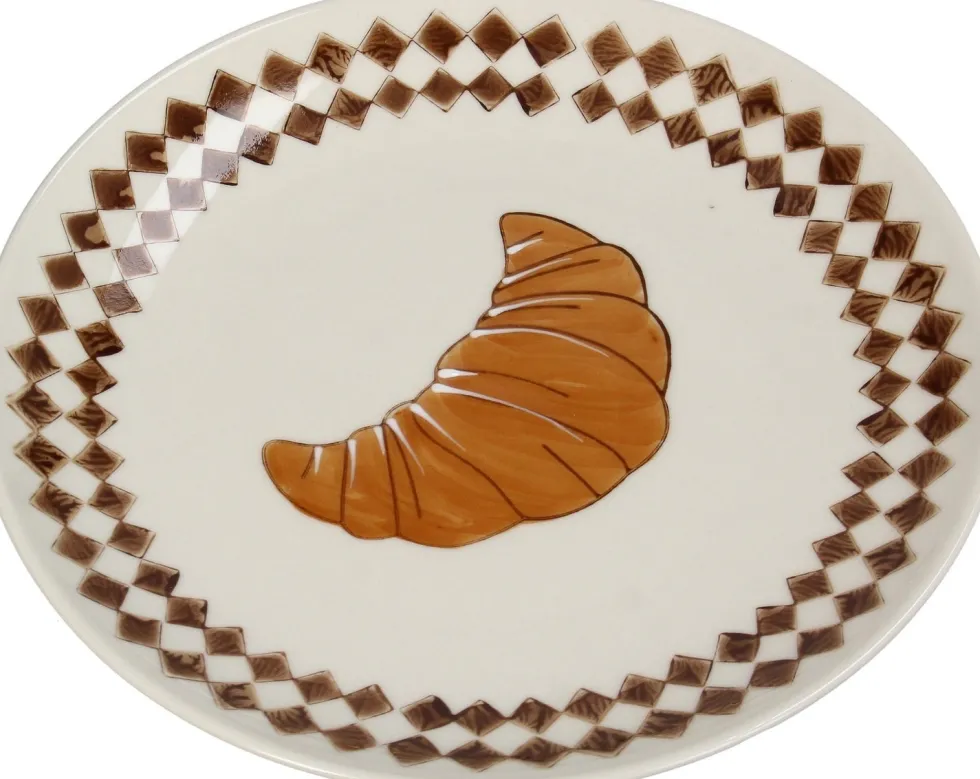 Ontbijtbord Comfort Club croissant wit D 20,5 H 2,8 cm