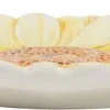 Ontbijtbord Flower geel D 21 H 3 cm