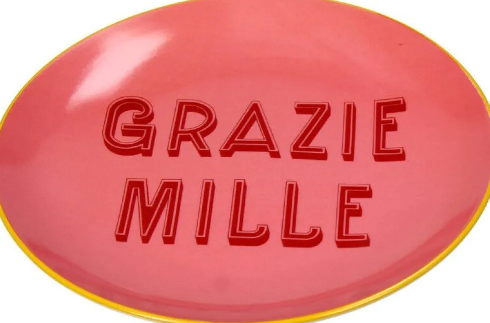 Ontbijtbord Grazie Mille roze D 20,5 H 2,5 cm