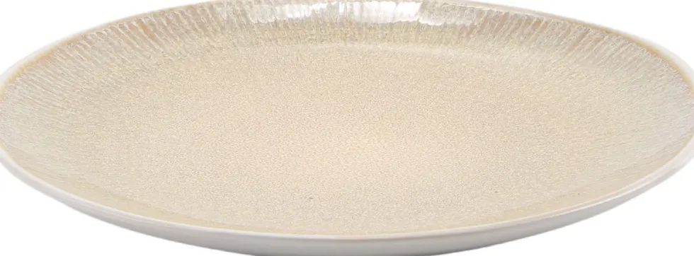 Ontbijtbord Tzia beige / wit D 22 H 1 cm