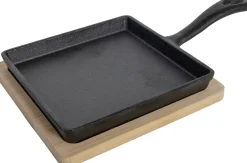 Pannetje op plank zwart 14 x 14 x 5 cm