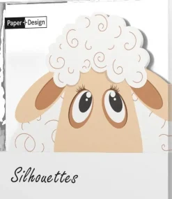 Paper + Design paasservet schaap wit 33 x 33 cm